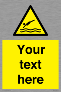 Custom Warning diving area